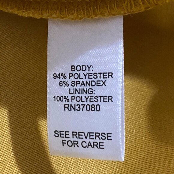 CATO Velour Sweetheart Top L Yellow Orange - Picture 6 of 7